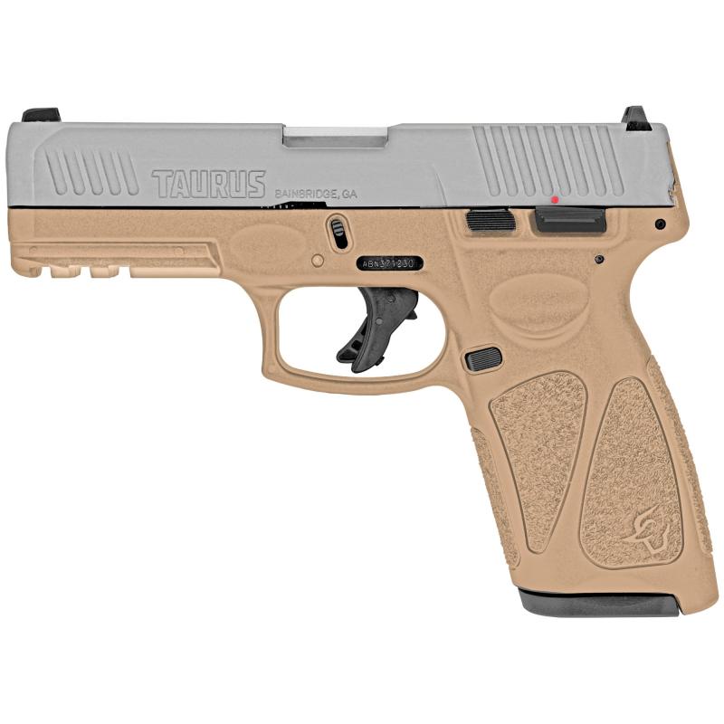 G3, Semi-automatic, Full Size, 9MM, 4" Barrel, Polymer Frame, Stainless/Tan, Fixed Steel Front Sight, Drift-Adjustable Rear Sight w/ Serrated Ramp, 2 Magazines, 1-15Rd & 1-17Rd 1-G3B949T