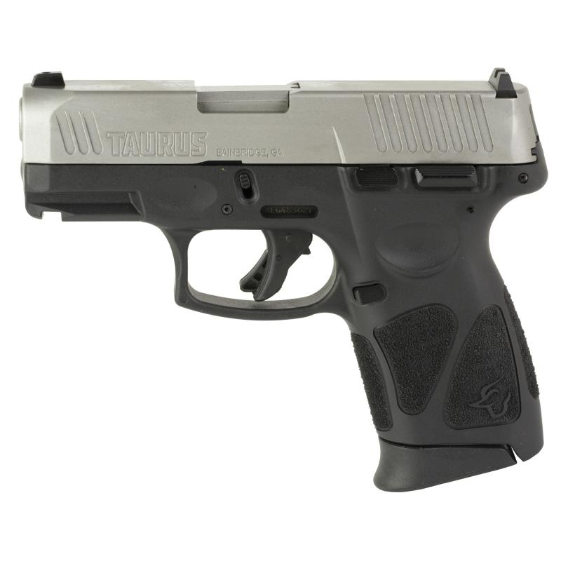 G3C, Striker Fired, Semi-automatic, Polymer Frame Pistol, Compact, 40 S&W, 3.2" Barrel, Matte Finish, Black Frame, Stainless Steel Slide, Manual Safety, Blade Front/Adjustable Rear, 10 Rounds, 3 Magazines 1-G3C4039