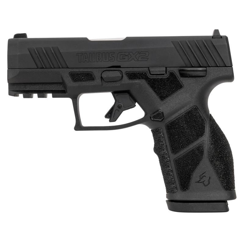 GX2, Semi-automatic, Striker Fired, Compact, 9MM, 3.38" Barrel Length, Matte Finish, Black, Manual Safety, White Dot Front Sight with Drift Adjustable Rear Sight, 13 Rounds, 2 Magazines 1-GX2931
