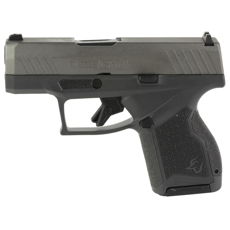 GX4, Semi-automatic, Striker Fired, Compact, Polymer Frame Pistol, 9MM, 3" Barrel, Gray Frame, Tungsten Slide, Fixed Steel Front Sight, Drift-Adjustable Steel Rear Sight w/ Serrated Ramp, Two Backstrap Options, 2-11 Round Magazines 1-GX4M93CG