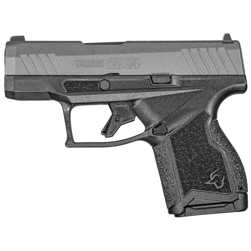 GX4, Striker Fired, Semi-automatic, Polymer Frame Pistol, Compact, 9MM, 3" Barrel with DLC Finish, Tugnsten Cerakote Finish Slide, Fixed Steel Front Sight, Drift-Adjustable Steel Rear Sight w/ Serrated Ramp, Two Backstrap Options, 11 Rounds, 2 Magazines
