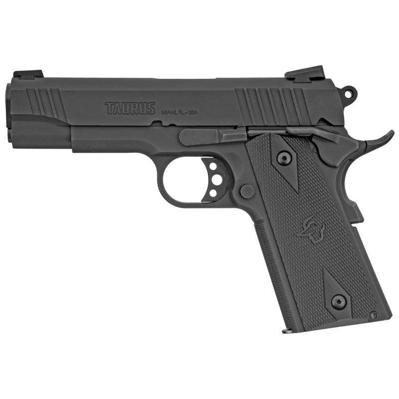 1911, Semi-automatic, Commander Size, 9MM, 4.25" Barrel, Steel Frame, Black Finish, 9Rd, Novak 1-191101COM-9MM
