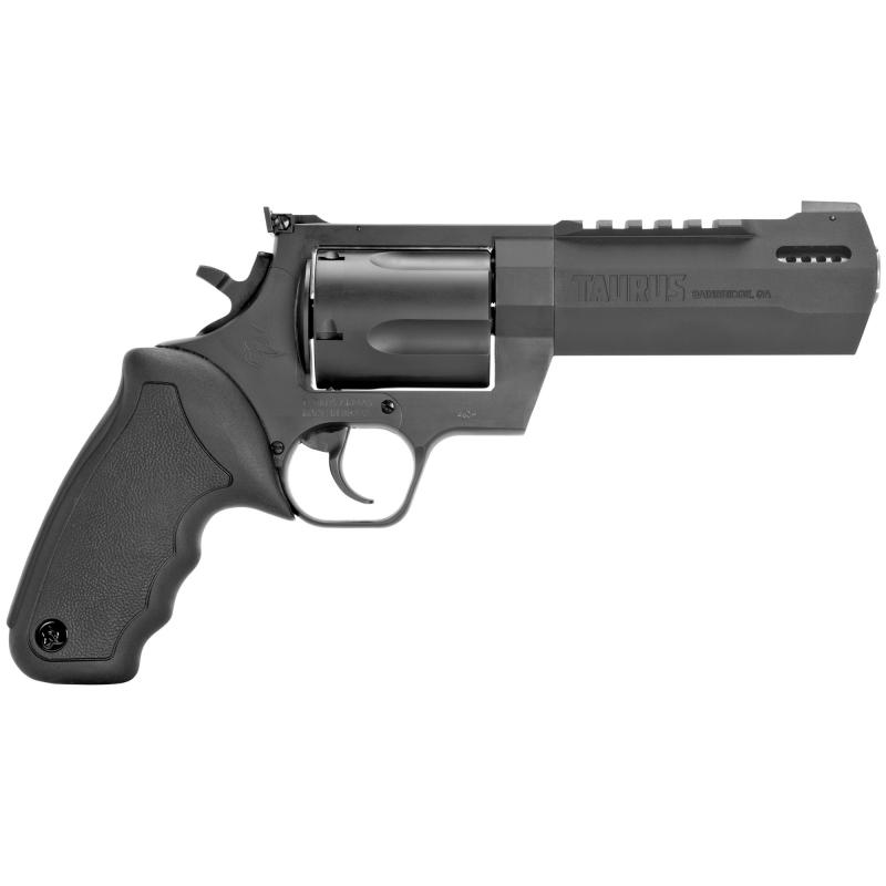 Raging Hunter, Revolver, Double Action, 460 S&W, 5.125" Barrel, Black Color, Steel Frame, Rubber Grip, Blade Front/Adjustable Rear Sights, 5Rd 2-460051RH
