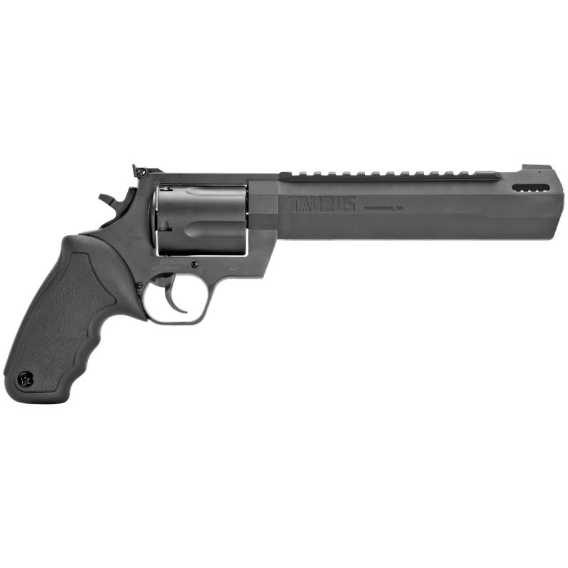 Raging Hunter, Revolver, Double Action, 460 S&W, 8.375" Barrel, Black Color, Steel Frame, Rubber Grip, Blade Front/Adjustable Rear Sights, 5Rd 2-460081RH