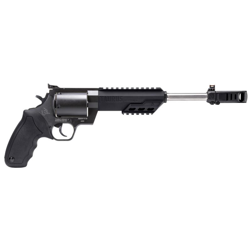 Raging Hunter, Revolver, Double Action, 460 S&W, 10.5" Barrel, Black Color, Steel Frame, Rubber Grip, Blade Front/Adjustable Rear Sight, 5Rd 2-460101RH