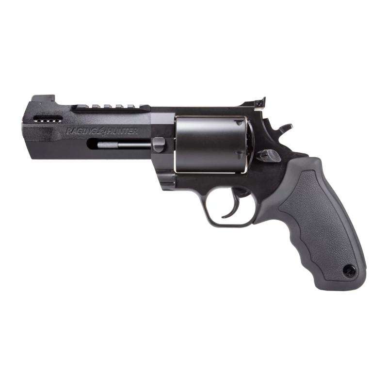 Raging Hunter, Double Action/Single Action, Steel Frame, Revolver, Large Frame, 500 S&W, 5.13" Barrel, Matte Finish, Black, Rubber Grips, Adjustable Rear Sight, 5 Rounds 2-500051RH