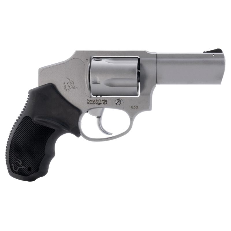Model 850, Double Action Only, Stainless Steel Frame Revolver, 38 Special, 3" Barrel, Matte Finish, Silver, Rubber Grips, Fixed Sights, 5 Round 2-850139