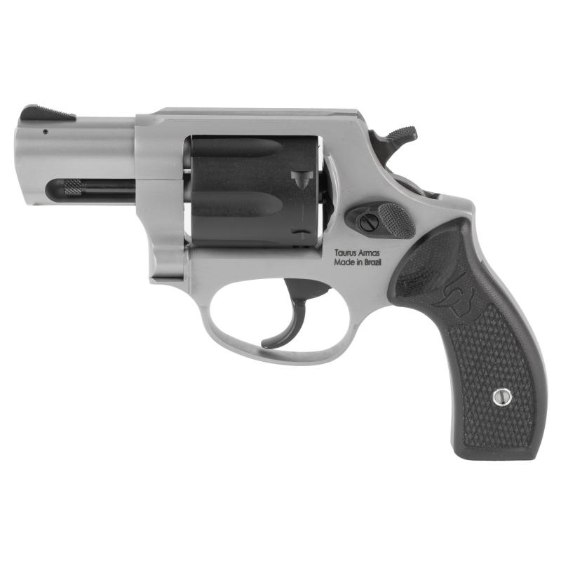 Model 856, Double Action/Single Action, Alloy Frame Revolver, 38 Special, 2" Barrel, Matte Finish, Black and Silver, G10 Grips, Fixed Sights, 6 Round 2-85625-BG10