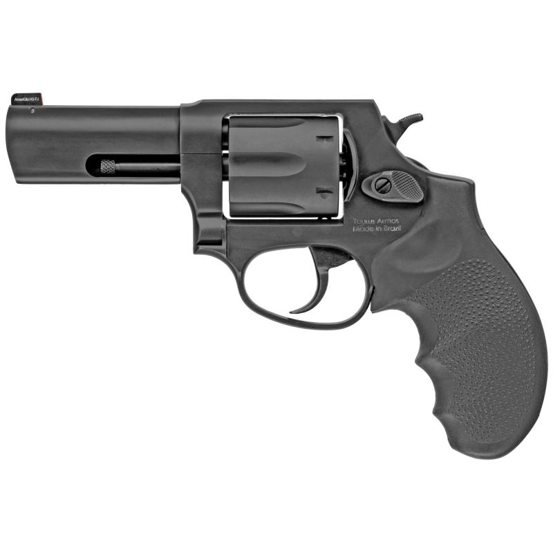 856, Revolver, 38 Special, 3" Barrel, Steel Frame, Black Finish, Hogue Grip, 6Rd 2-85631NS