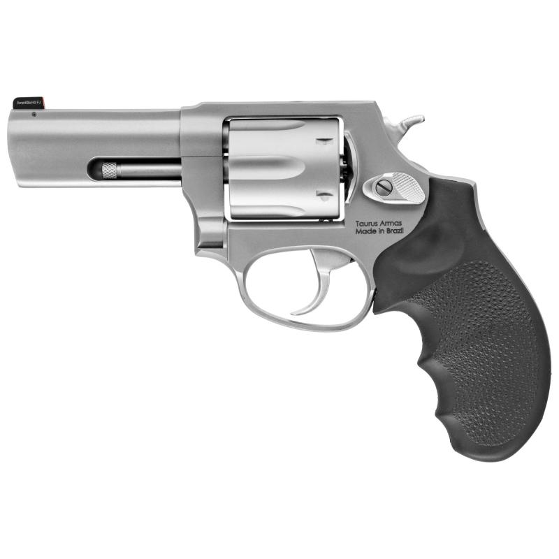 856, Revolver, 38 Special, 3" Barrel, Steel Frame, Stainless Finish, Hogue Grip, 6Rd 2-85639NS