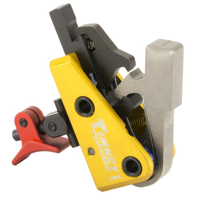AR Calvin Elite Trigger, 1.5lb Pull Weight, Adjustable Shoe, Red Finish 660CE