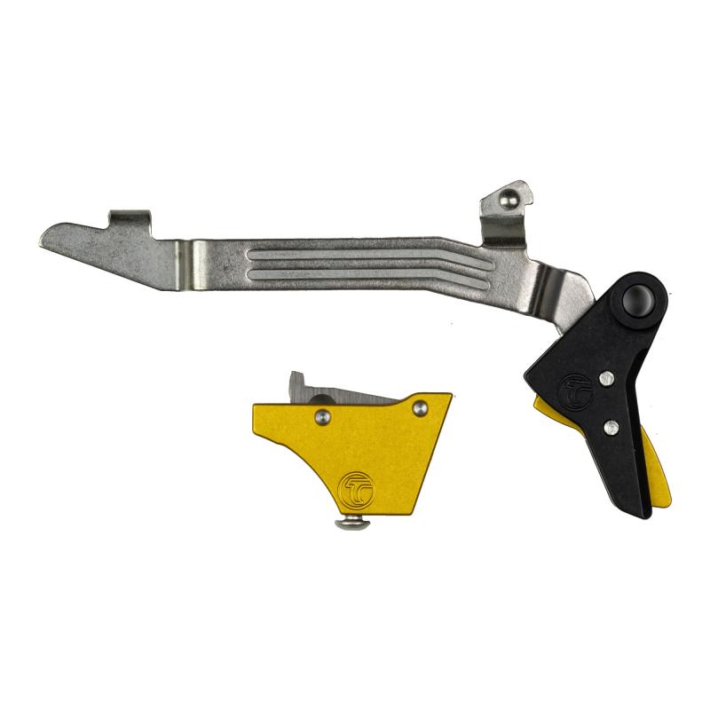 Alpha Competition Trigger, Anodized Finish, Gold, Fits Gen 3 & Gen 4 - G17, G19, G22, G23, G34 ALPHA GLOCK 3-4 - GOLD