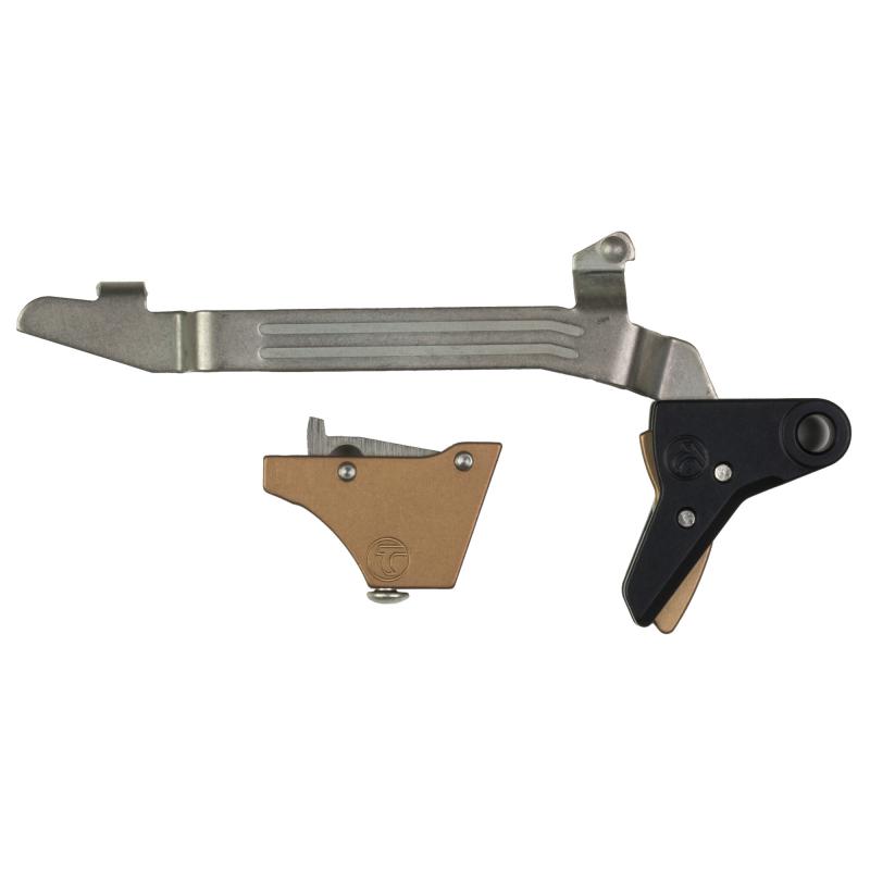 Alpha Competition Trigger, Anodized Finish, Bronze, Fits Large Frame Gen 3 & Gen 4 - 20, 21, 29, 30, 40 and 41 Alpha Glock 3-4 - Large-BRONZE