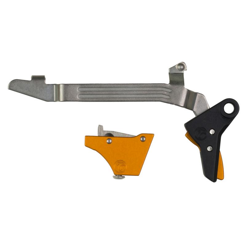 Alpha Competition Trigger, Anodized Finish, Orange, Fits Large Frame Gen 3 & Gen 4 -20, 21, 29, 30, 40 and 41 Alpha Glock 3-4 - Large-Orange