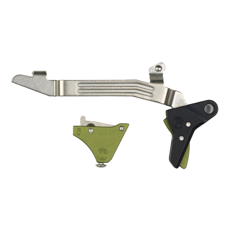Alpha Competition Trigger, Anodized Finish, Green, Fits Gen 5 - G17, G19, G34 ALPHA GLOCK 5 - GREEN