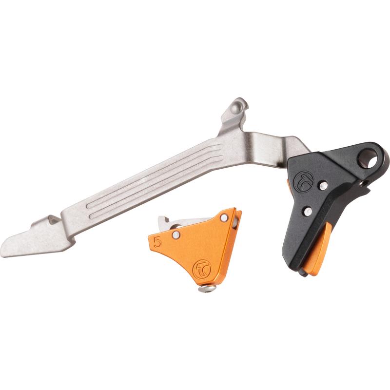 Alpha Competition Trigger, Anodized Finish, Orange, Fits Glock Gen 5 20/21/29/30/40/41 Alpha Glock 5-Large-Orange