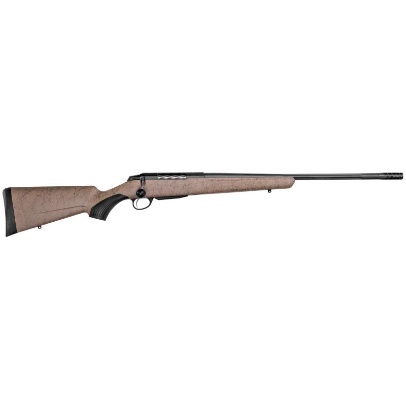 Tikka T3x Lite, Bolt Action Rifle, 270 WSM, 22.4" Fluted Barrel, 1:10 Twist, Threaded 5/8x24, Roughtech Sand Pattern, Synthetic Stock, Black Barrel and Action Color, Right Hand, 3Rd, 1 Mag, Includes Matching Muzzle Brake JRTXRT340