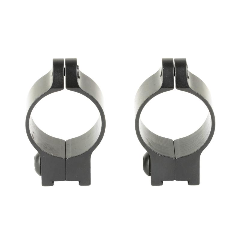 Light Weight Ring Set, 1" Low, Fits CZ with 11MM Dovetail (452 European/455/457/512/513), Matte Finish, Black 22CZRL