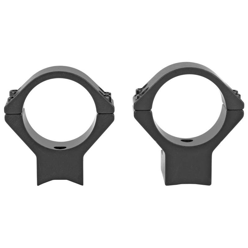 Light Weight Ring/Base Combo, 30mm Med, Black Finish, Alloy, Fits Howa 1500, Weatherby Vanguard 740734