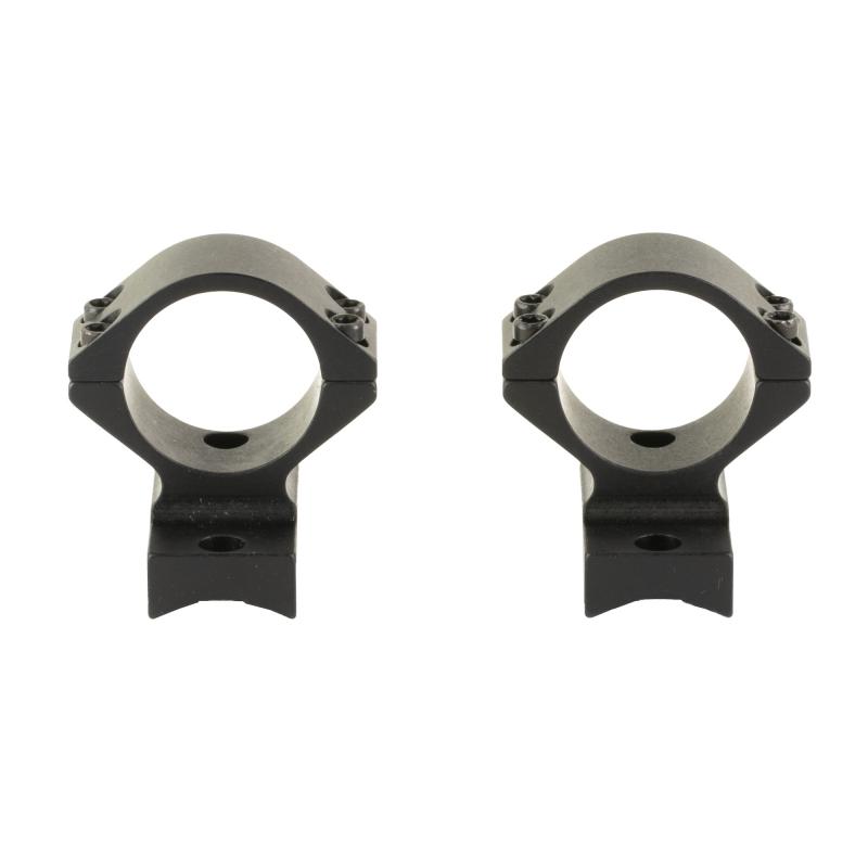 Light Weight Ring/Base Combo, 1" Medium, Fits Savage with Round Receiver, 8-40 Screws, Matte Finish, Black 940719