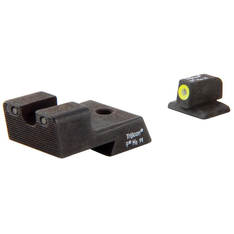 HD™ Night Sights 1911 Novak Cut HD™ Night Sight Set - Yellow Front Outline Colt 1911