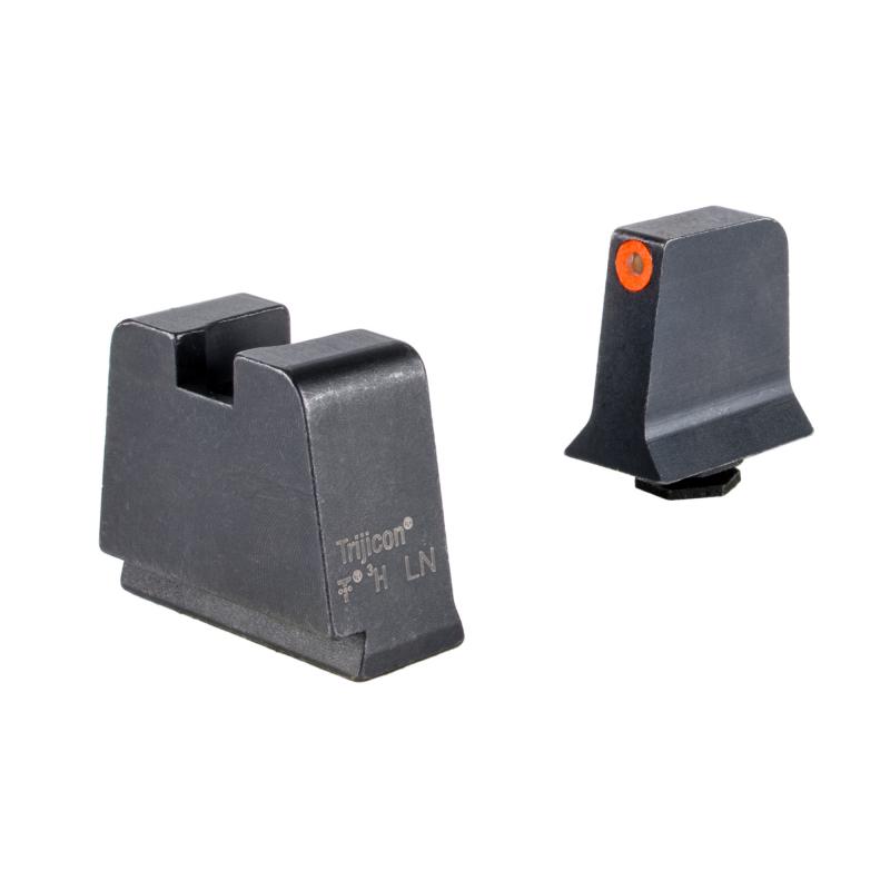 Suppressor/Optic Height, Night Sights, Orange Front with Metal Rear & Green Lamps, For Glock 42,43,43X,48 GL243-C-601146