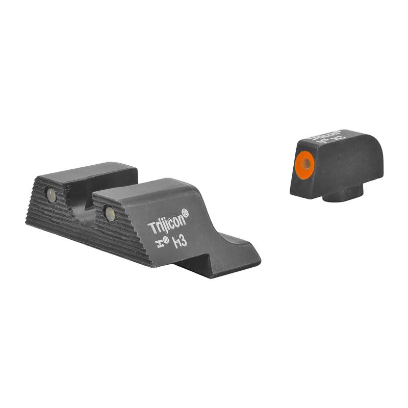 HD XR Night Sight Set Orange Front Outline Glock 17, 17L, 19, 22, 23, 24, 25,  26, 27, 28, 31, 32, 33, 34, 35, 37, 38, and 39