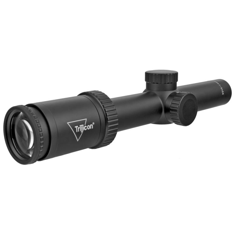 Huron® 1-4x24 Riflescope BDC Hunter Holds, 30mm Tube, Satin Black, Capped Adjusters