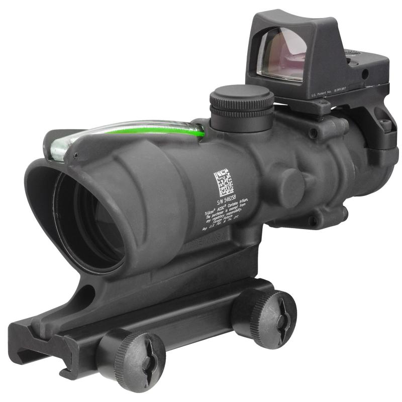 4x32 ACOG® Scope, Dual Illuminated Green Crosshair .223 Reticle