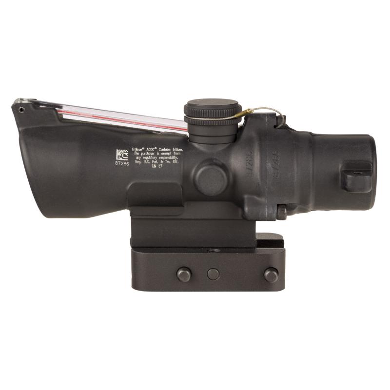 ACOG, 3X24mm, Dual Illuminated Red Horseshoe/Dot 223/55 Grain, Includes Q-LOC Mount, Matte Finish, Black TA50-C-400348