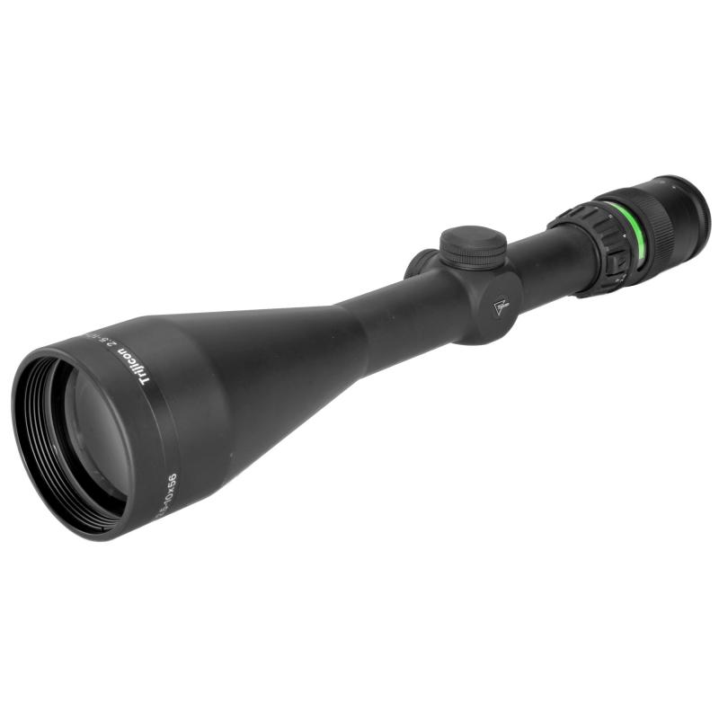 AccuPoint® 2.5-10x56 Riflescope w/ BAC, Green Triangle Post Reticle