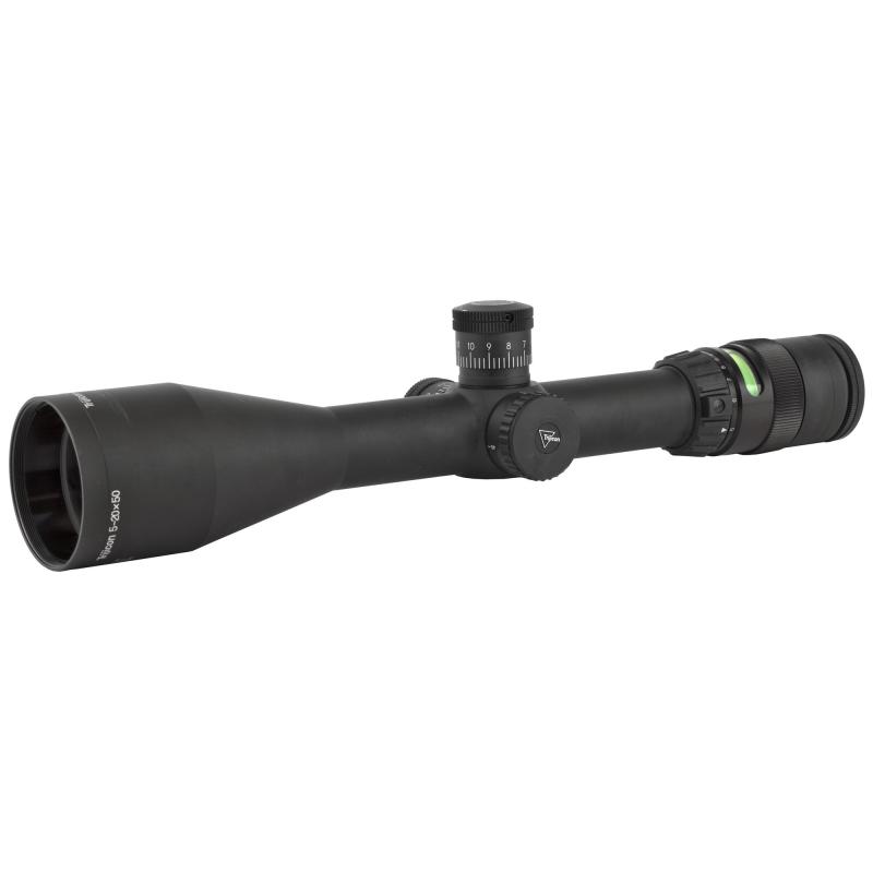 AccuPoint® 5-20x50 Riflescope Standard Duplex Crosshair w/ Green Dot, 30mm Tube, Matte Black, Exposed Adjusters