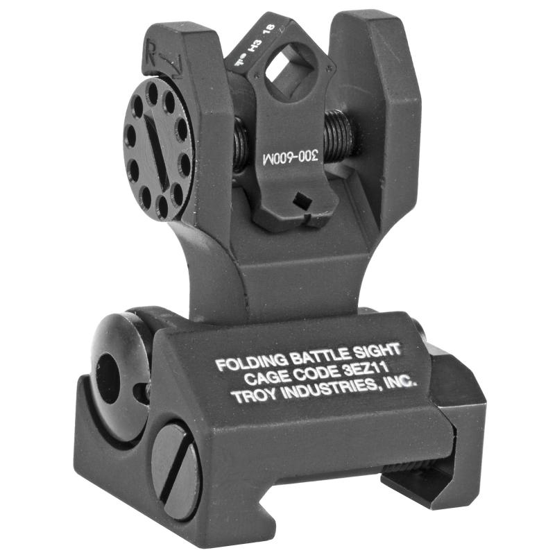 Di-Optic Aperture Folding Rear Tritium BattleSight Black