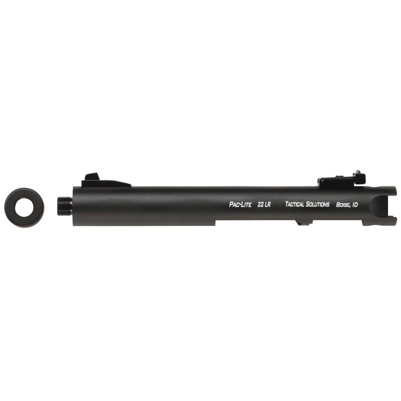 Pac-Lite, Threaded Barrel, For Ruger Mark I, II, III and 22/45 Series Pistols, 4.5", Matte Black Finish PL4.5TENF-02