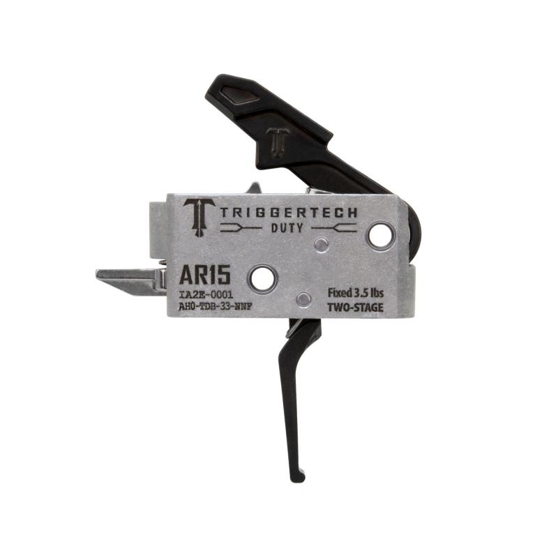 Duty, Flat Trigger, Two Stage, 3.5LB Pull, Fits AR-15, Anodized Finish, Black AH0-TDB-33-NNF