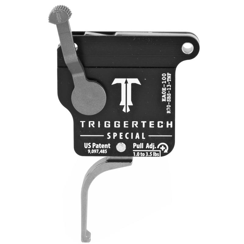 Trigger, 1.0-3.5LB Pull Weight, Fits Remington 700, Special Flat Clean Trigger, Right Hand, Adjustable, Stainless Finish, Includes Installation Tools, Instruction Book, & TriggerTech Patch R70-SBS-13-TNF