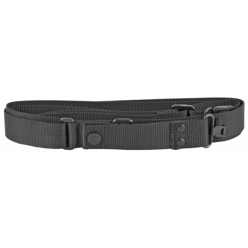 Tactical Sling With Sewn-On 1.25 Inch Swivels Black