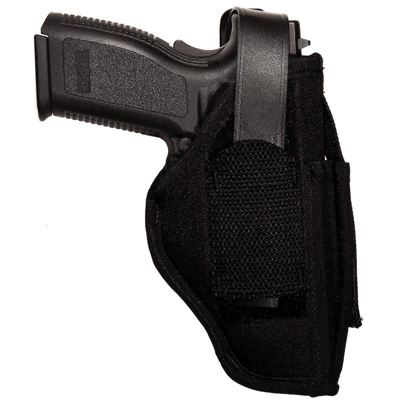 Sidekick Hip Holster With Magazine Pouch Size 15 for 3.75-4.5 Inch Barrel Large Automatics Black Ambidextrous