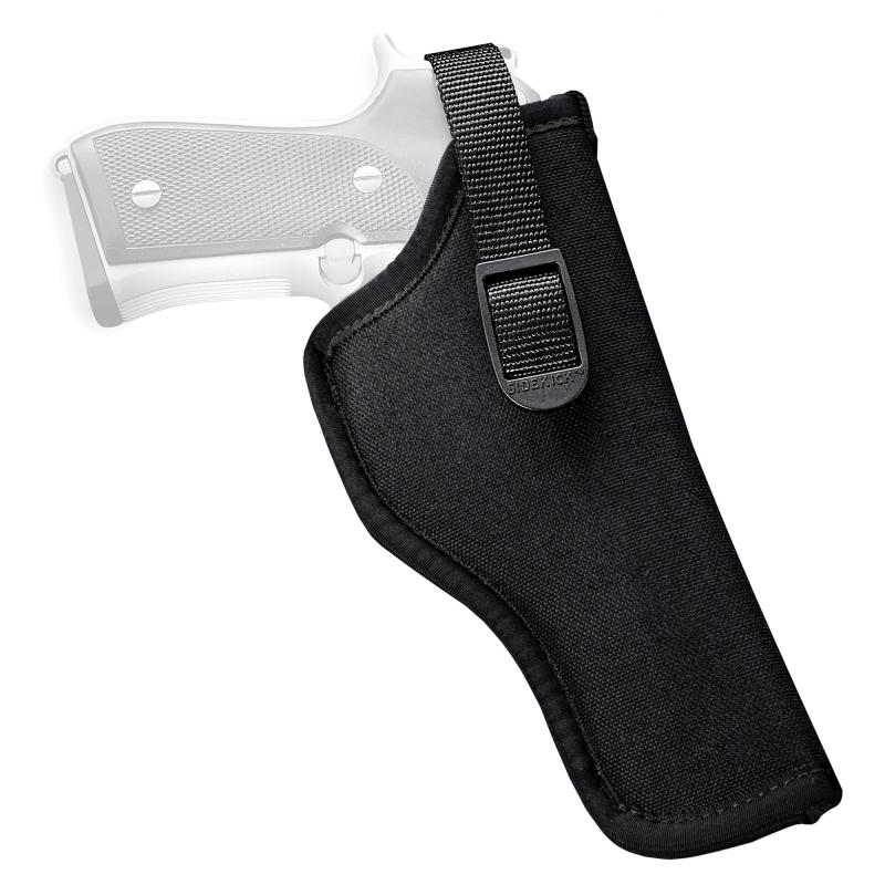 Sidekick Hip Holster Size 4 for 7-8.5 Inch Barrel Medium/Large Double Action Revolver Tie-Down Loop Included Black Right Hand