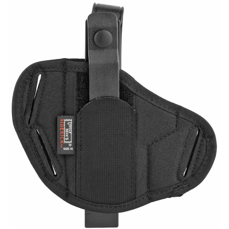 Super Belt Slide Holster (Pancake Holster) Size 16 for 3.25-3.75 Inch Barrel Medium/Large Automatics Black Ambidextrous