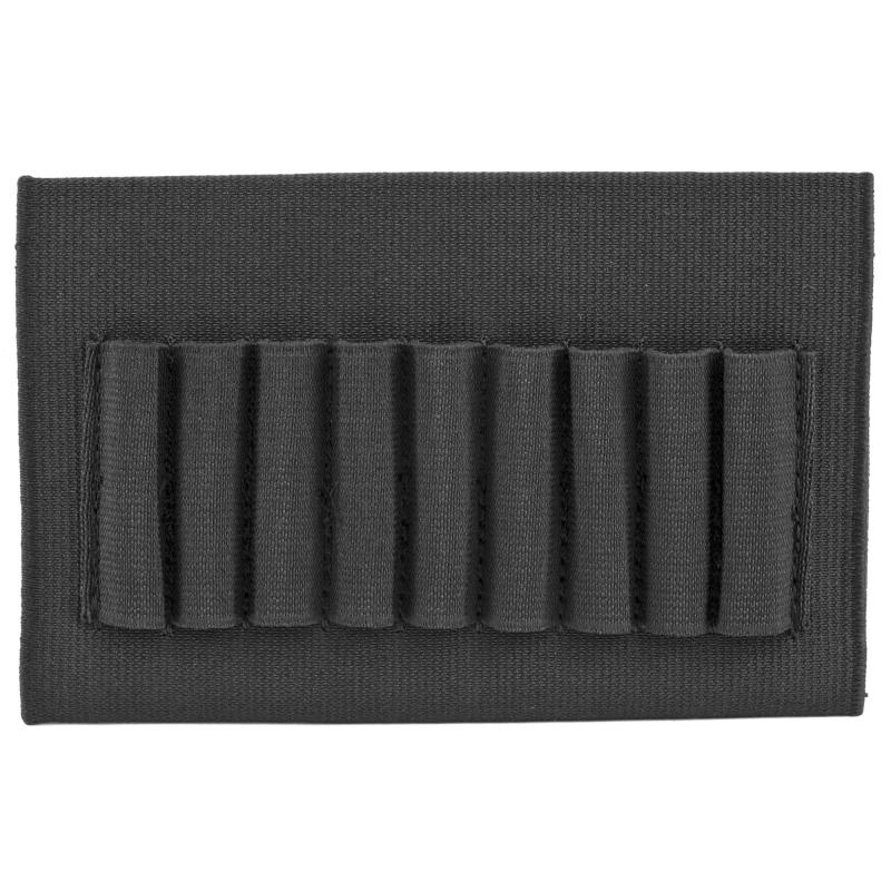 Open Style Butt Stock Shell Holders Rifle with 9 Loops Black