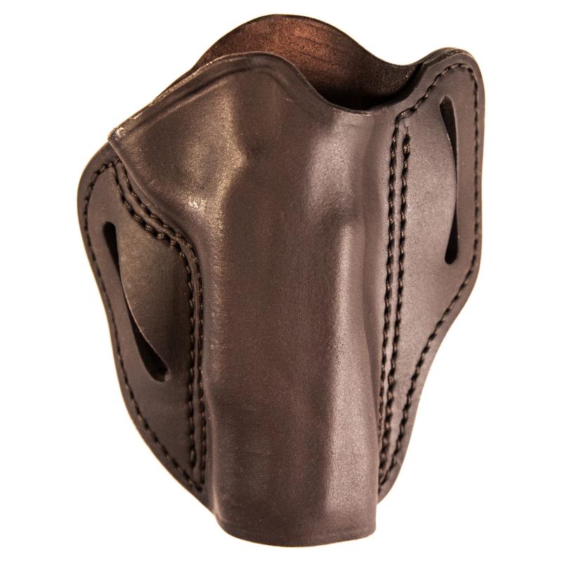 Uncle Mikes Outside Waistband Leather Holster, Size 3, Fits Most 4"/5" 1911 and Browning Hi Power, Right Hand, Brown UM-OWB-3-BRW-R