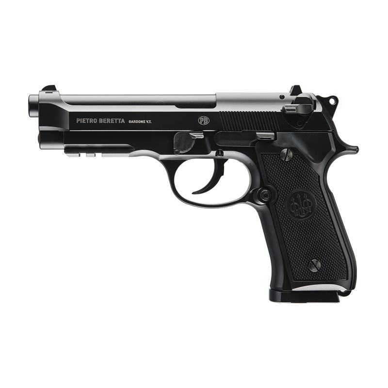 Beretta M92 A1, .177 BB, 4.5" Barrel, Black Synthetic Grips, CO2 Powered, 26Rd, 350 Feet Per Second, BLOWBACK Action, Clam Pack 2253017