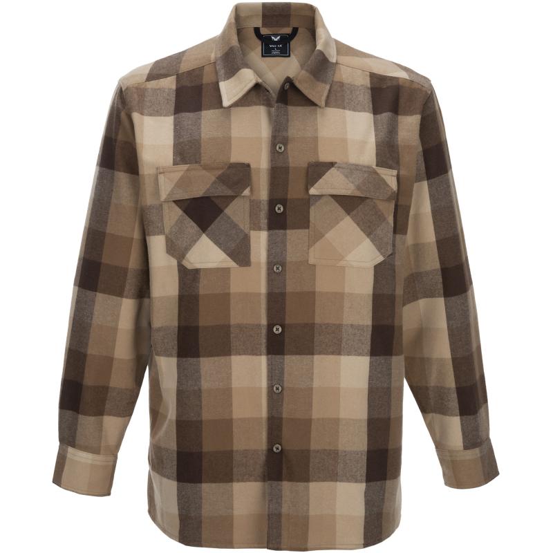 Flannel Shirt, Large, Barren Plaid, Last Line VTX1522 BAR LARGE