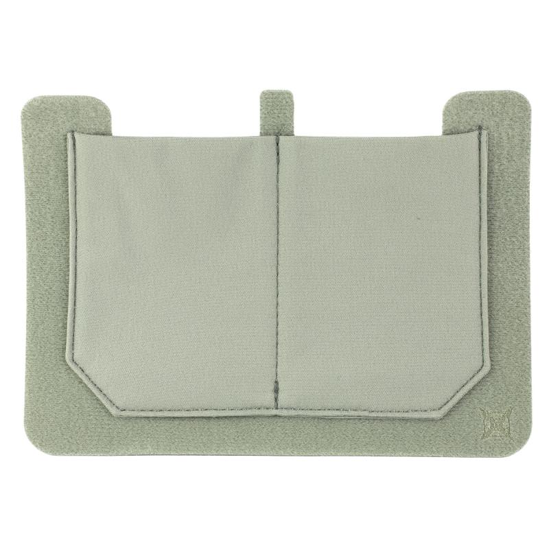 Stretch Pocket, Large , Velcro Backing, Elastic Pockets, Gray VTX5232