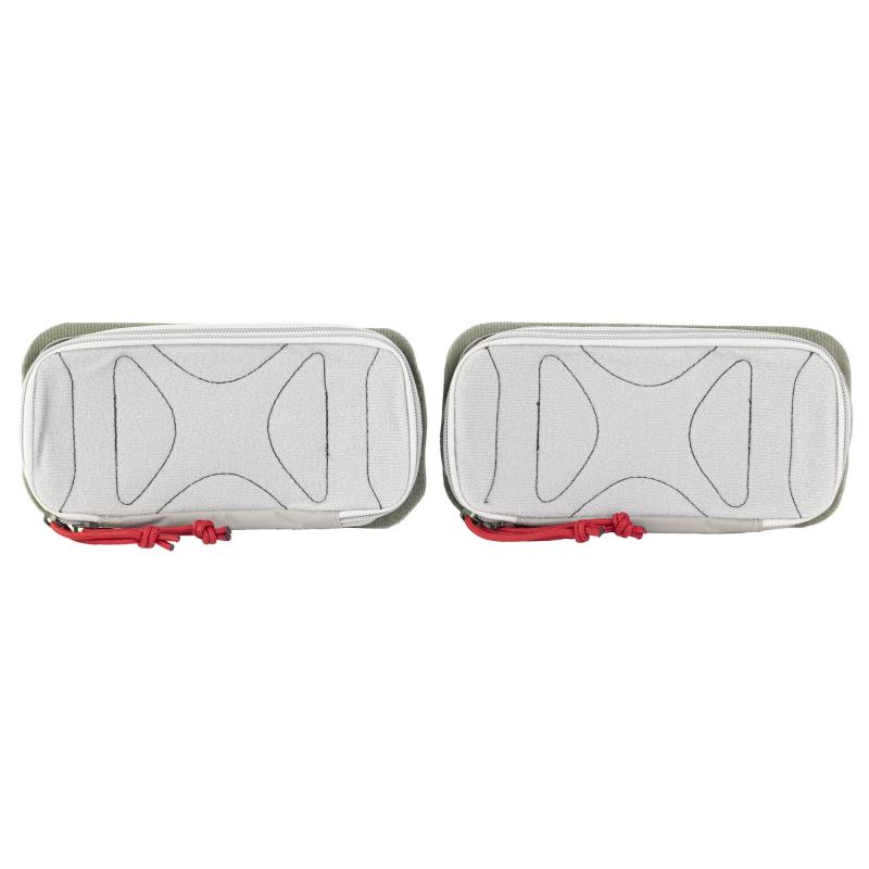 Pack Organizer, Small, Zippered Soft Case, Gray, 2 Pack VTX5233