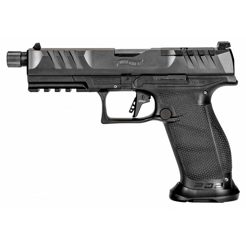 PDP Pro, Striker Fired, Semi-automatic, Polymer Frame Pistol, Full Size, 9MM, 5.1" Barrel, Threaded Barrel, Black, Adjustable Rear Sight, Optics Ready, 10 Rounds 2858142