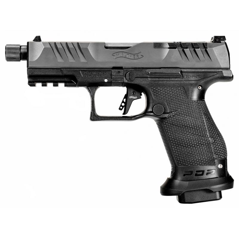 PDP Pro, Striker Fired, Semi-automatic, Polymer Frame Pistol, Compact, 9MM, 4.6" Barrel, Threaded Barrel, Black, Adjustable Rear Sight, Optics Ready, 10 Rounds 2858151