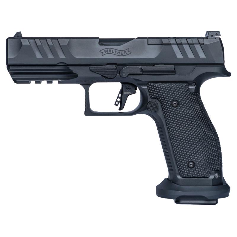 PDP Pro, Double Action Only, Semi-automatic, Steel Frame Pistol, Full Size, 9MM, 4.5" Barrel, Matte Finish, Black, Optics Ready Slide, Adjustable Rear Sight, Performance Duty Trigger, 20 Rounds, 3 Magazines 2897008