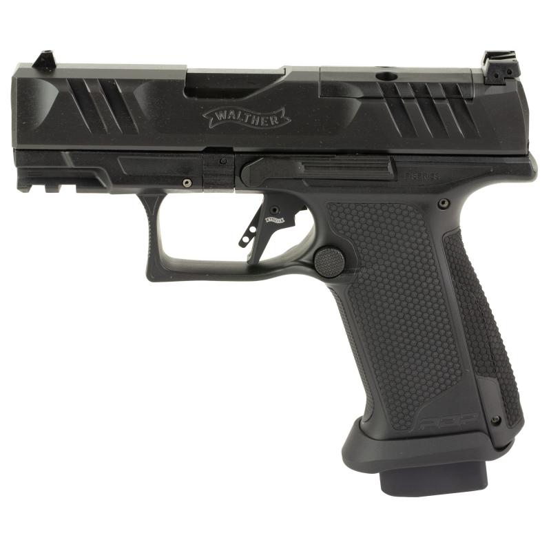 PDP Pro F-Series, Semi-automatic, Striker Fired, Polymer Frame Pistol, Compact, 9MM, 3.5" Barrel, Tenifer Finish, Black, Adjustable sights, Optics Ready, 10 Rounds 4796064